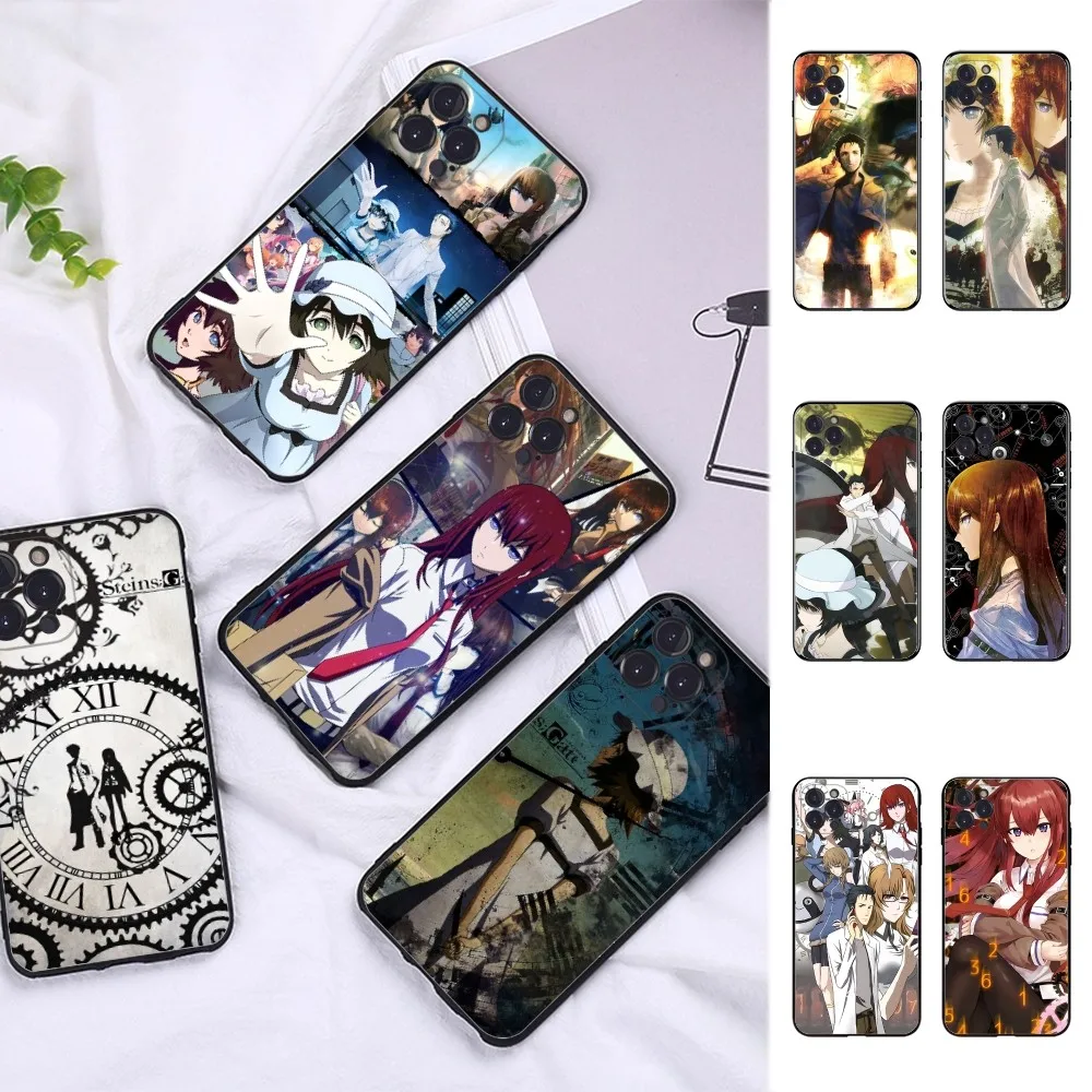 Steins Gate Phone Case Silicone Soft For 15 iphone 14 13 12 11 Pro Mini XS MAX 8 7 6 Plus X 2020 XR Shell