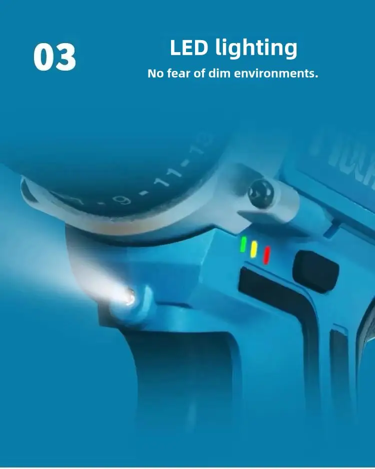 400W 21V 무선 임팩트 드릴 파워툴 세트 공장 직판 전동 공구 세트 파워툴 세트 무선 드릴