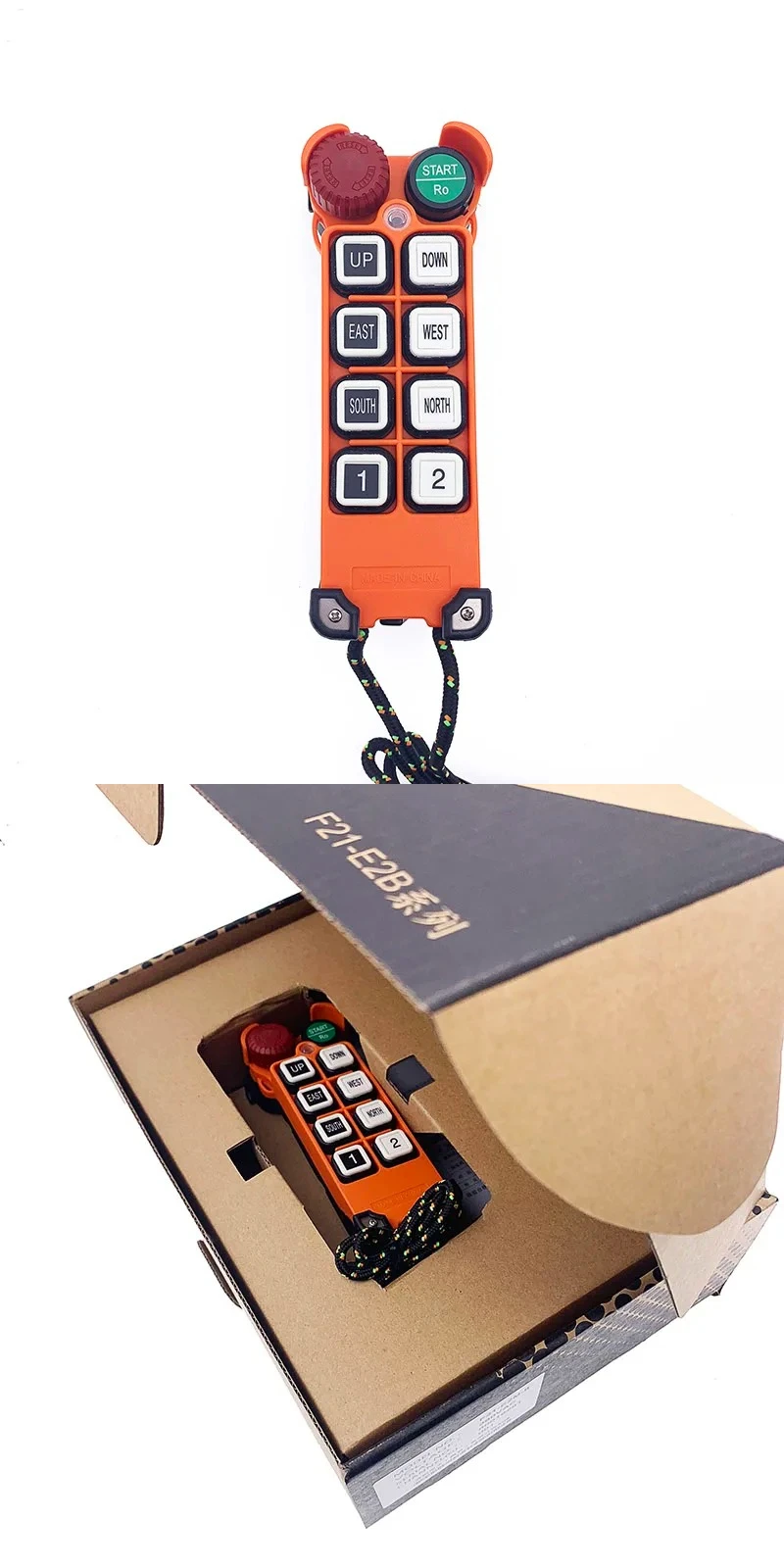 F21-E2M-8 8 channel wireless crane  remote control switch transmitter receiver