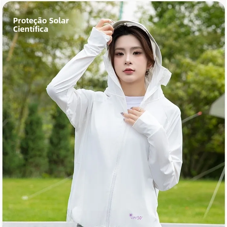 クラウドシルク-クールフィーリングナイロン-ロングカジュアルフード付き日焼け止め服-軽量ルーズフィット-uvカット-カップル向け