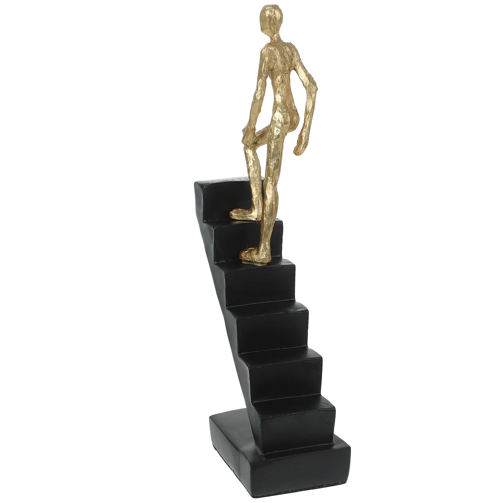 

Stairs Person Sculpture Resin Abstract Figure Decorative Character Ornament for Office Living Room Tabletop Home Accessories
