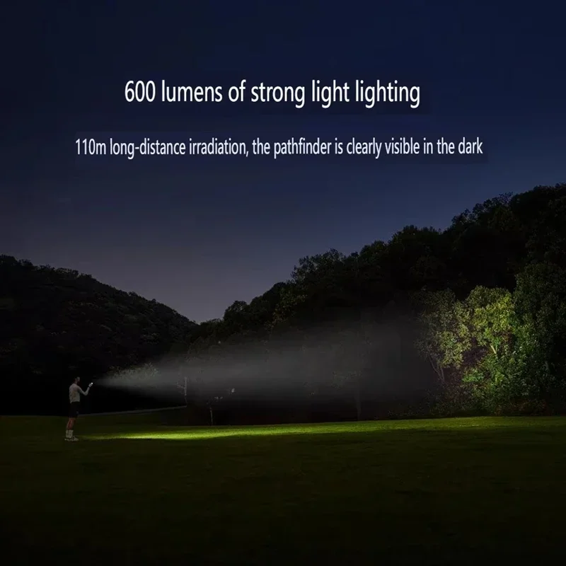 Multifunctional Outdoor Waterproof And Dustproof Portable Lamp Detachable Cycling Light Camping Emergency Waterproof Flashlight