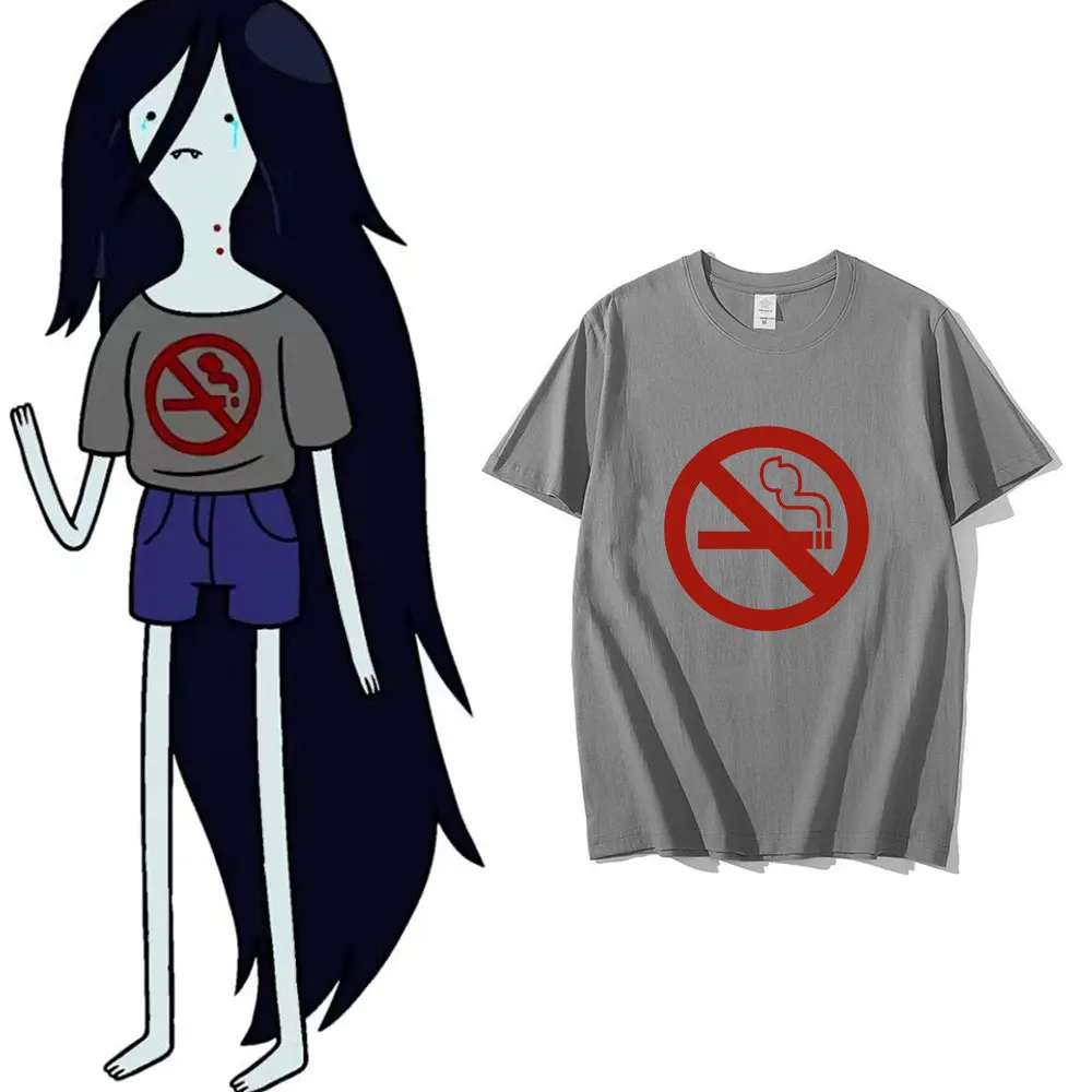 Marceline-Camiseta de manga corta para hombre, camisa de Anime con diseño divertido de tiempo de aventura, Vampire Queen Live At Candy Tavern, estética Tumblr