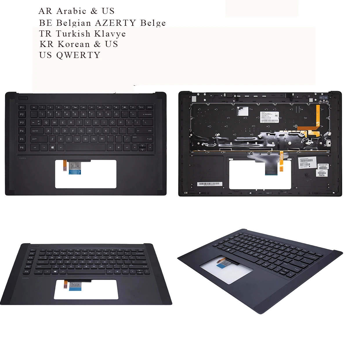 

Арабская бельгийская турецкая корейская QWERTY-клавиатура США для HP OMEN Pro 15 15-5000 15-5100 15-5200 15t-5000 15t-5100 15t-5200 с подсветкой