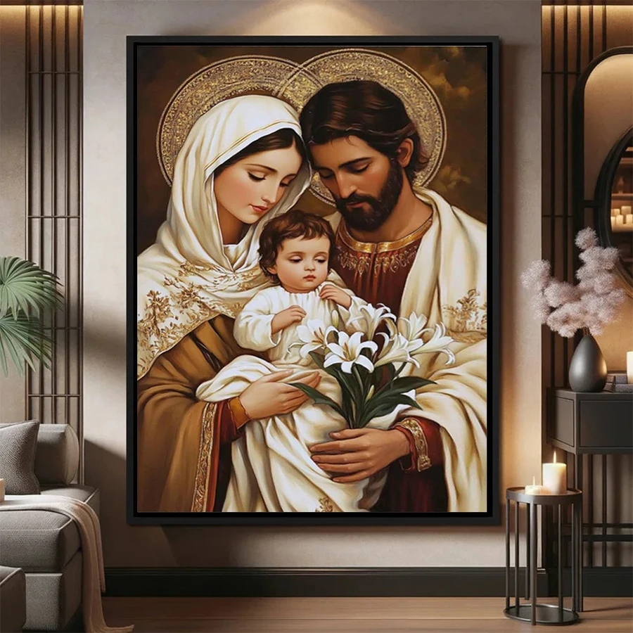 Diamond Painting Kit New Religion: Our Lady of Jesus Christ Full Drill DIY Diamond Embroidery Mosaic Home Adult Decoration Gift