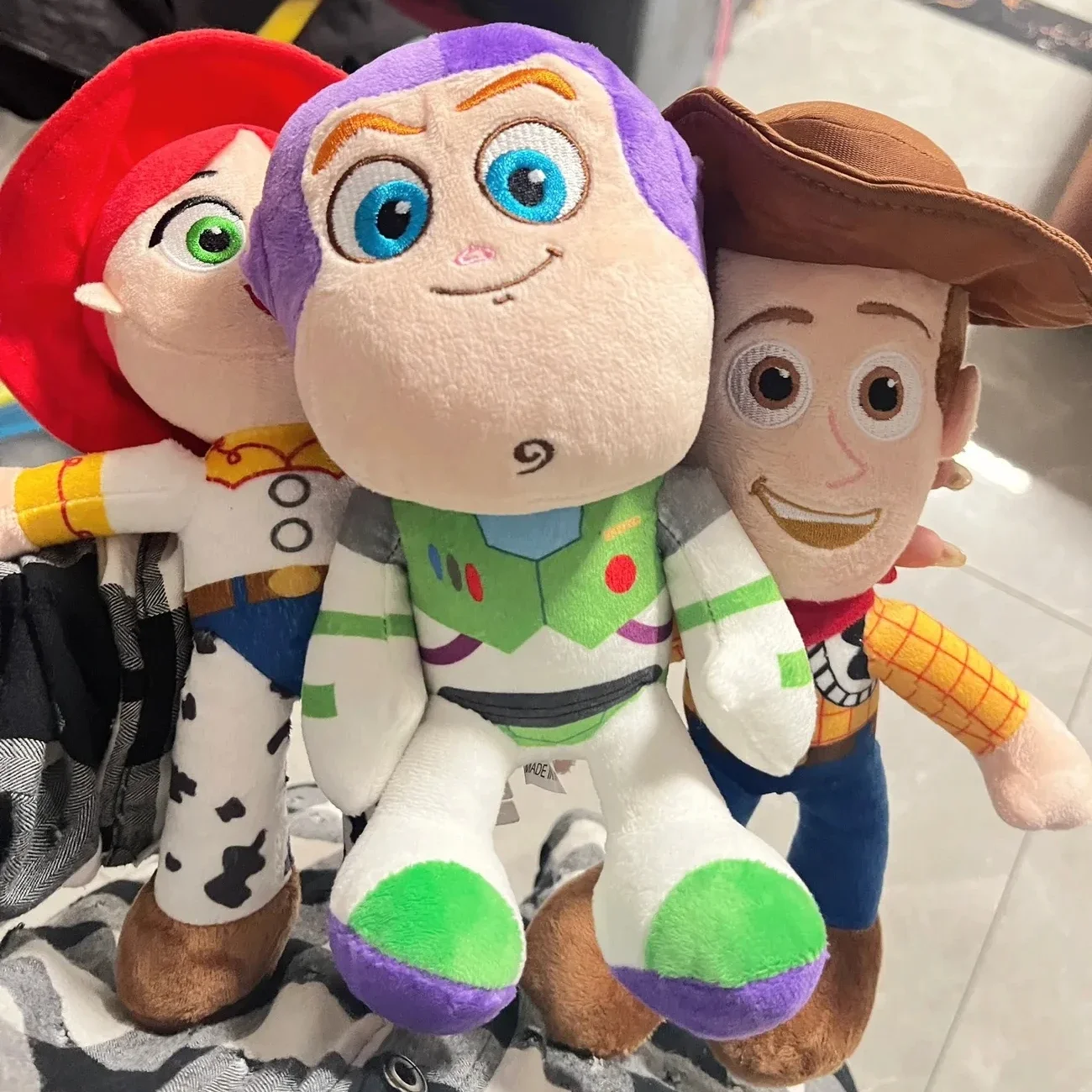 Cute Woody Buzz Lightyear Plush Toy Lovely Stuffed Anime Jessie Plushies Pendant Cartoon Doll Home Decor Xmas Gifts