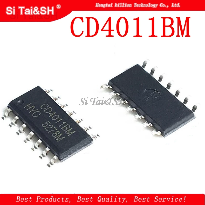 10 قطعة CD4011BM CD4011B CD4011 غلاف مقاوم للماء