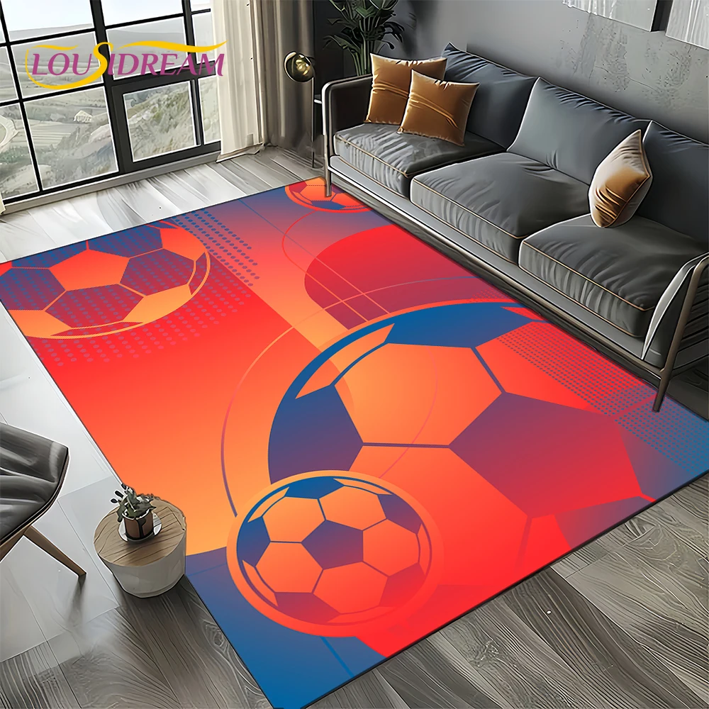 LOUSIDREAM Football Field Non-Slip Carpet Multicolor 3