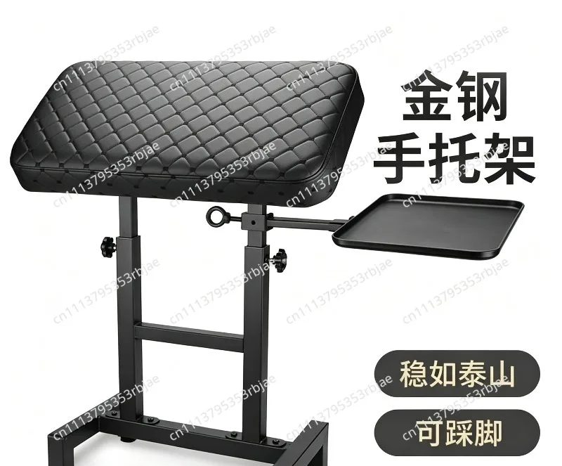 Hand bracket, plus magnetic tray, stable and foot-adjustable high and low panels
