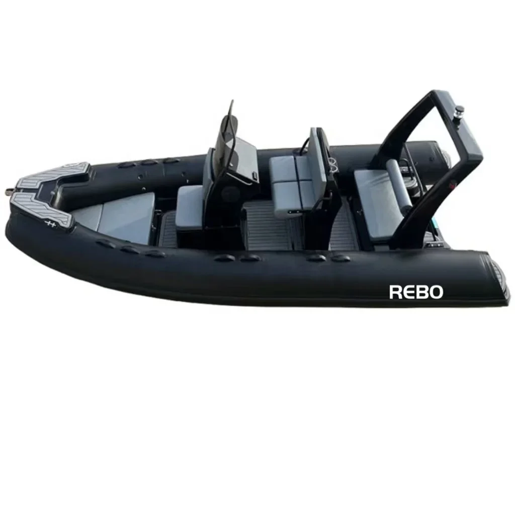 High Quality 17ft RIB 520 Inflatable Boat With Butter Fly Anchor Tray