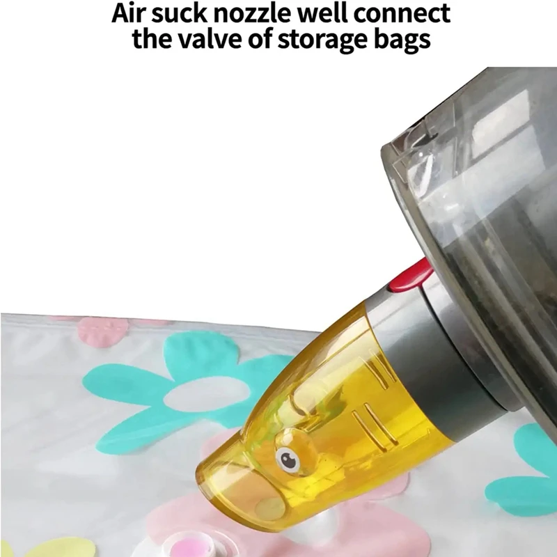 Air Sucking Attachment for Dyson Vacuum Cleaner V7 V8 V10 V11 V15, Helps to Suck Air Out of Vacuum Storage Bags Yellow