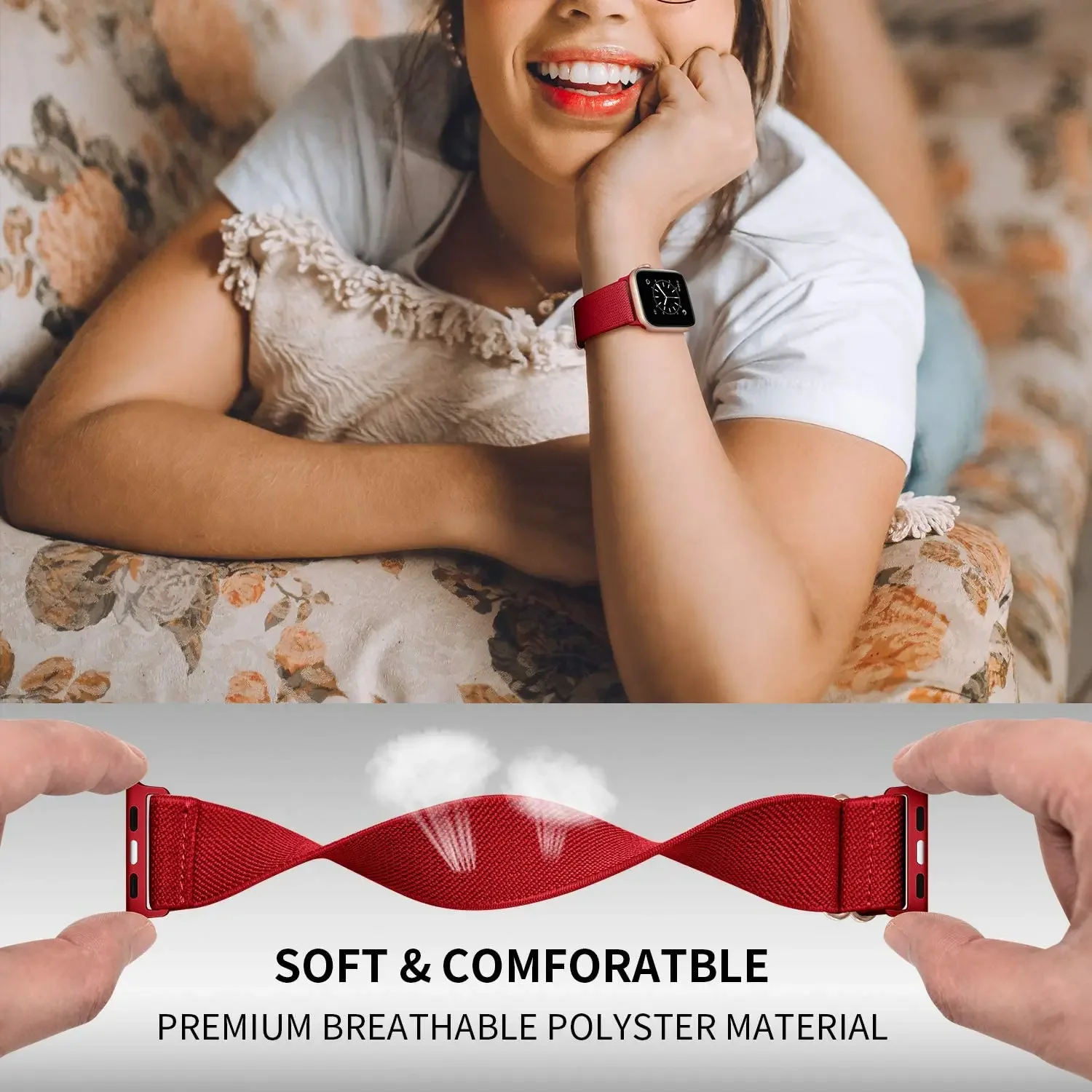 النايلون حلقة الفرقة ل أبل ساعة 49 مللي متر 46 مللي متر 45 مللي متر 44 مللي متر 41 مللي متر 42 مللي متر 40 مللي متر قابل للتعديل سوار iWatch 11 10 9 8 7 6 5 4 SE الترا 3 حزام