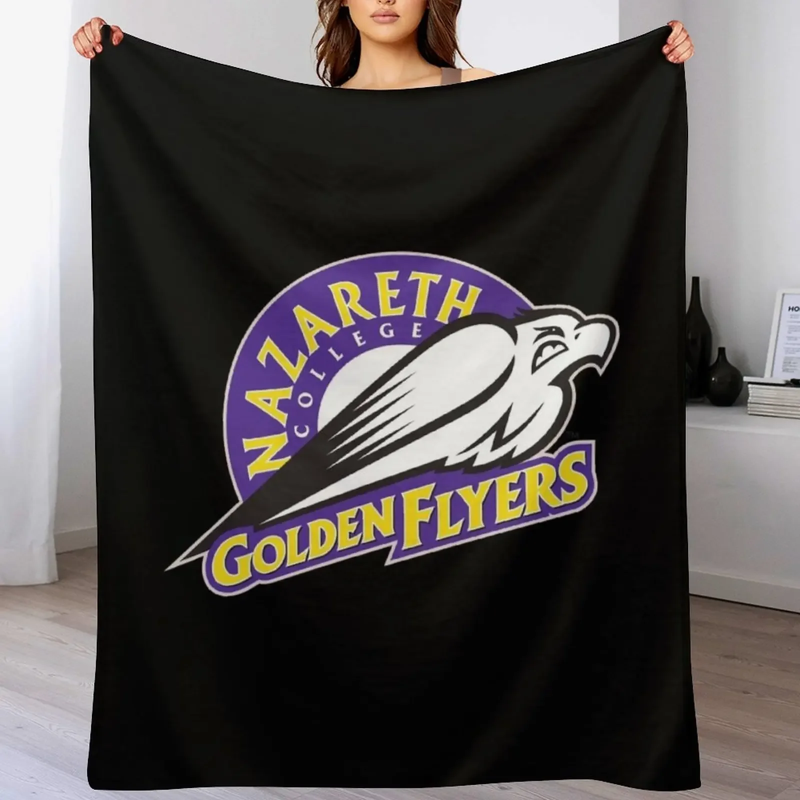 Nazareth golden flyers Throw Blanket Bed linens Flannel Softest Shaggy Blankets