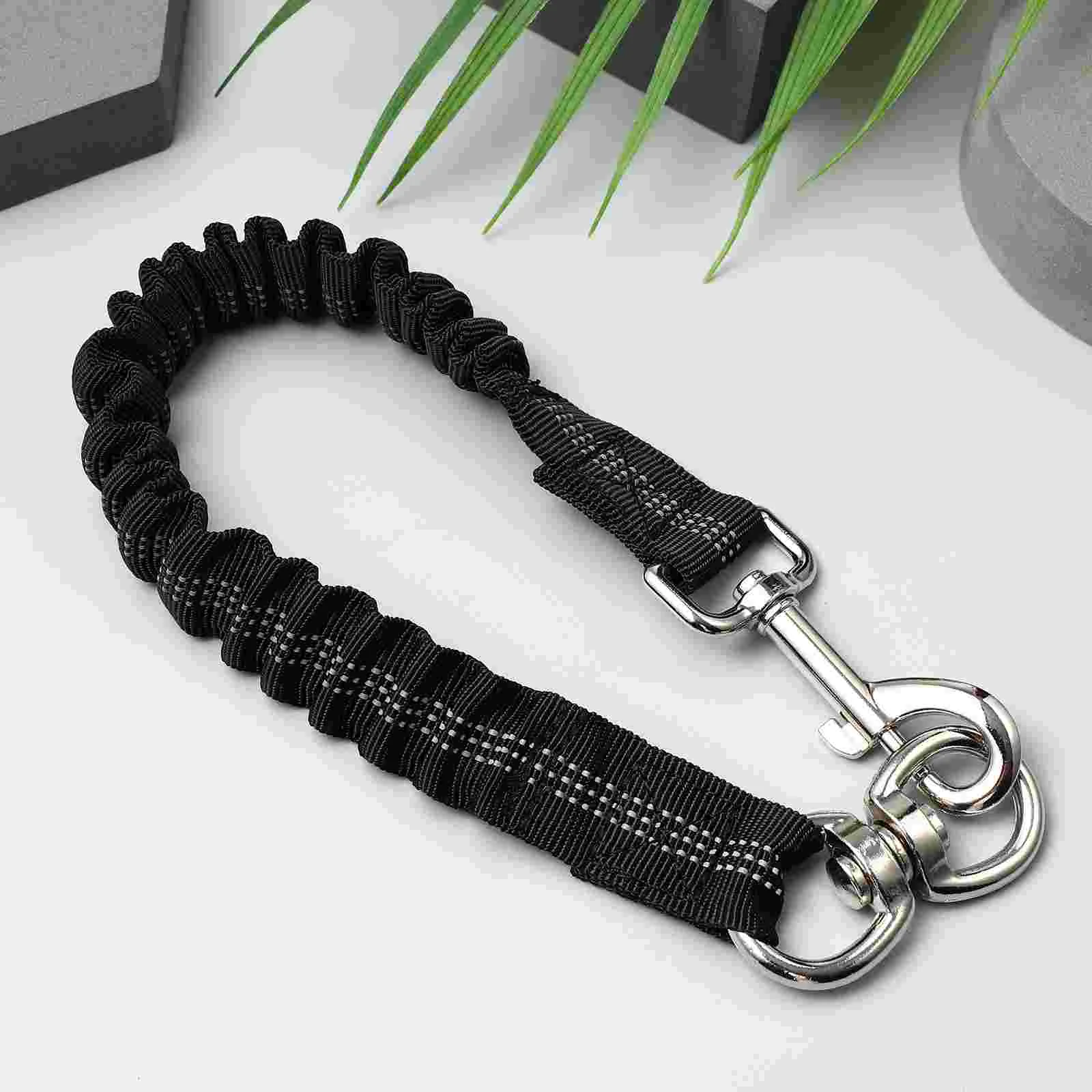 Dog Leash Training Walking Leads Elastic Rope Black