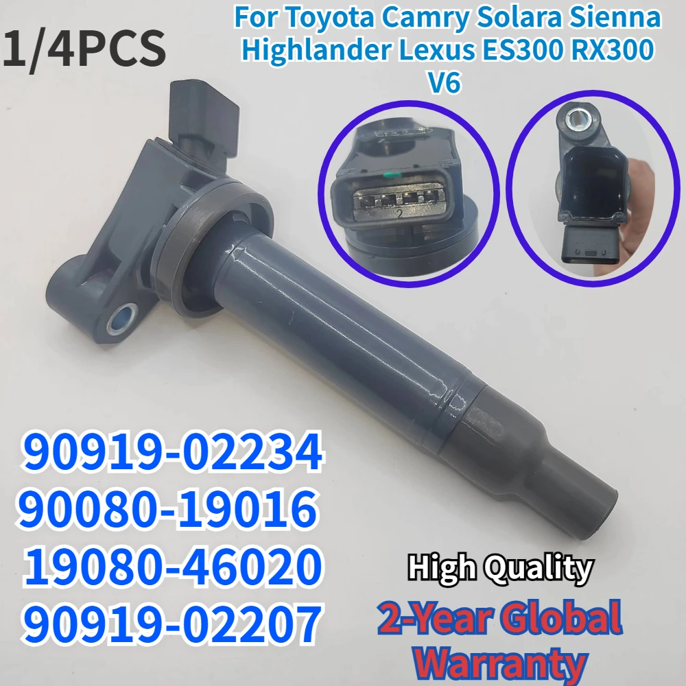 

1/4PCS High Quality 90919-02234 90080-19016 For Toyota Camry Solara Sienna Lexus ES300 RX300 V6 19080-46020 90919-02207