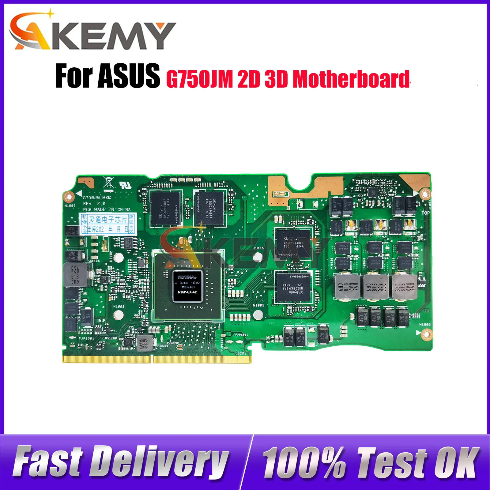 

G750JM Laptop Motherboard For ASUS ROG G750J G750JX G750JY G750JM G750JZ G750JH G750JW Notebook Mainboard tests OK fast ship stk