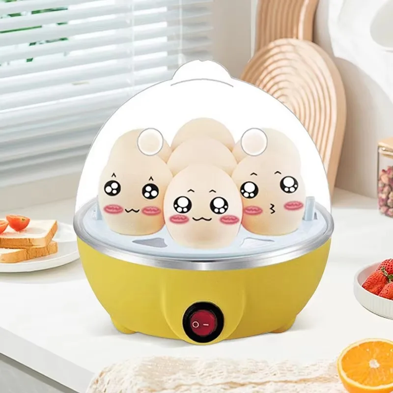 Caldeira elétrica multifuncional rápida para ovos, 220v, panela a vapor para ovos de leite e milho, cozinha com plugue ue e eua