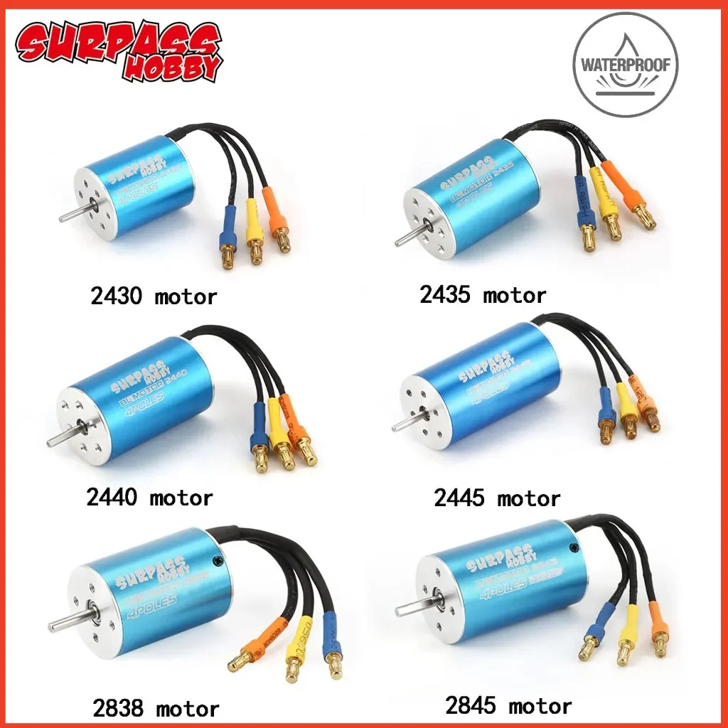 SURPASS HOBBY 2430 2435 2440 2445 2838 2845 Brushless Motor for Wtloys Remo Timaya Redcat 1/12 1/14 1/16 1/18 RC Car Boat