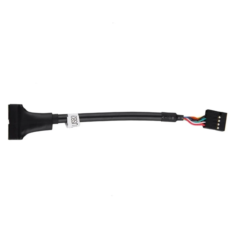 20pin usb3.0 fêmea/macho para 9pin usb2.0 macho/fêmea conversor adaptador 10cm dropshipping