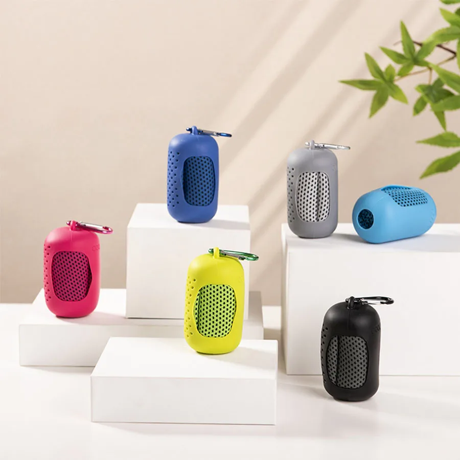 Mini Silicone Storage Cooling Towel Portable Quick Dry Gym Sports Ice Towel