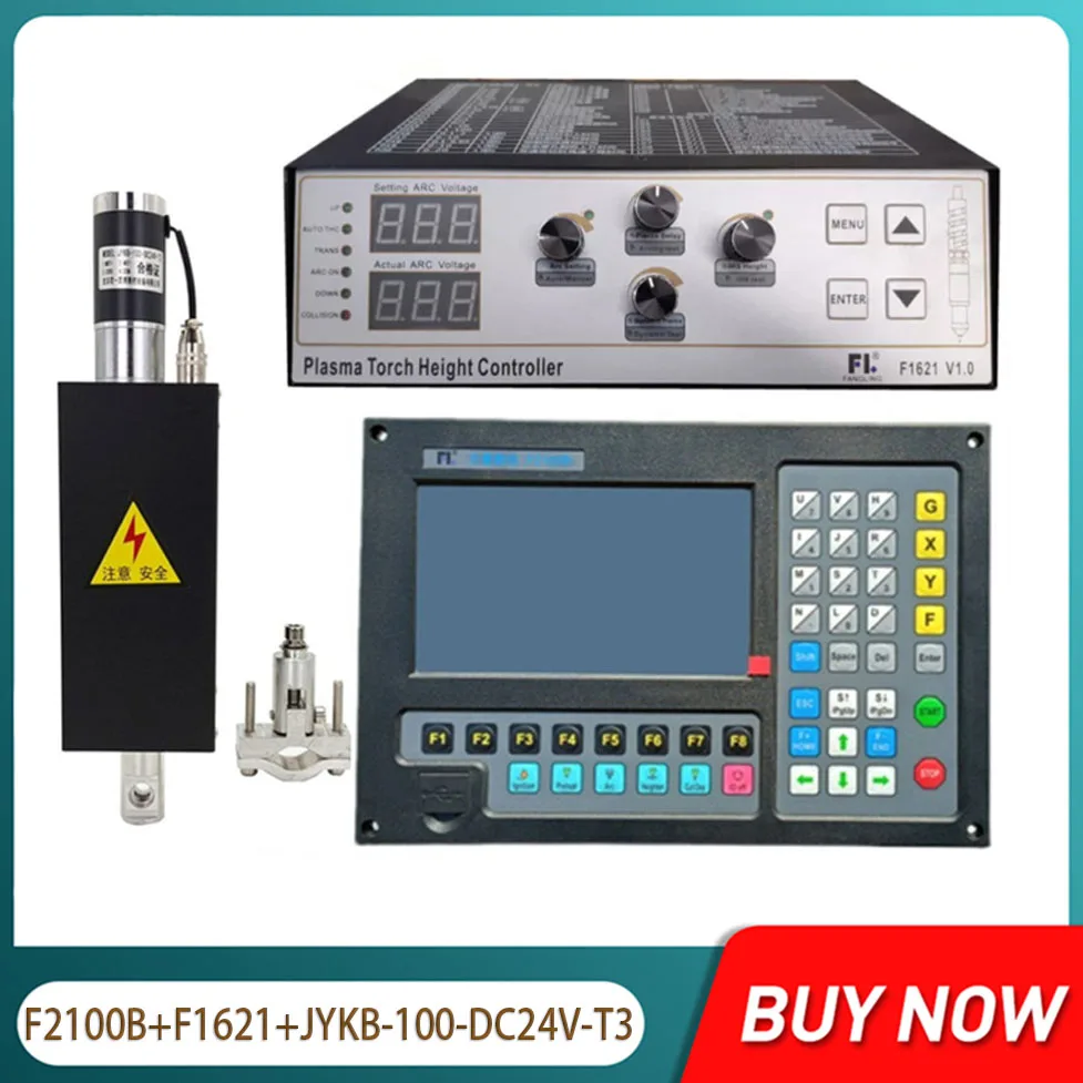 

CNC plasma controller+THC+elevator kit F2100B+F1621+JYKB-100-DC24V-T3 for plasma cutting machines