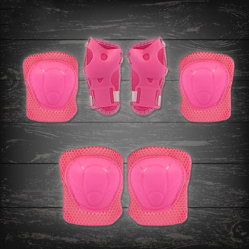 6Pcs/set Kids Children Knee Pads Bike Skateboard Skating Cycling Protection Elbow Guard Scooter Children Protector