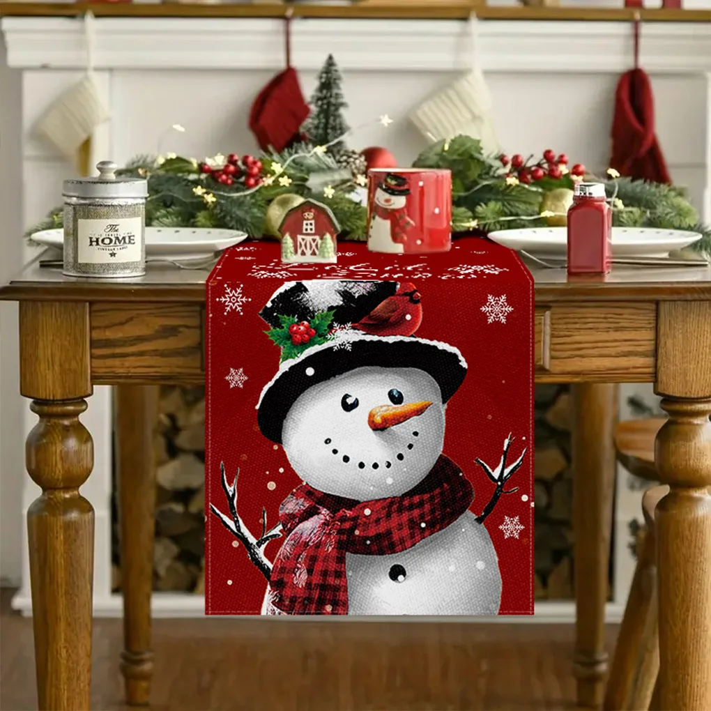 Timeless Christmas Table Runner Classic Elegance For Festive Celebrations Easy And Convenient To Clean.