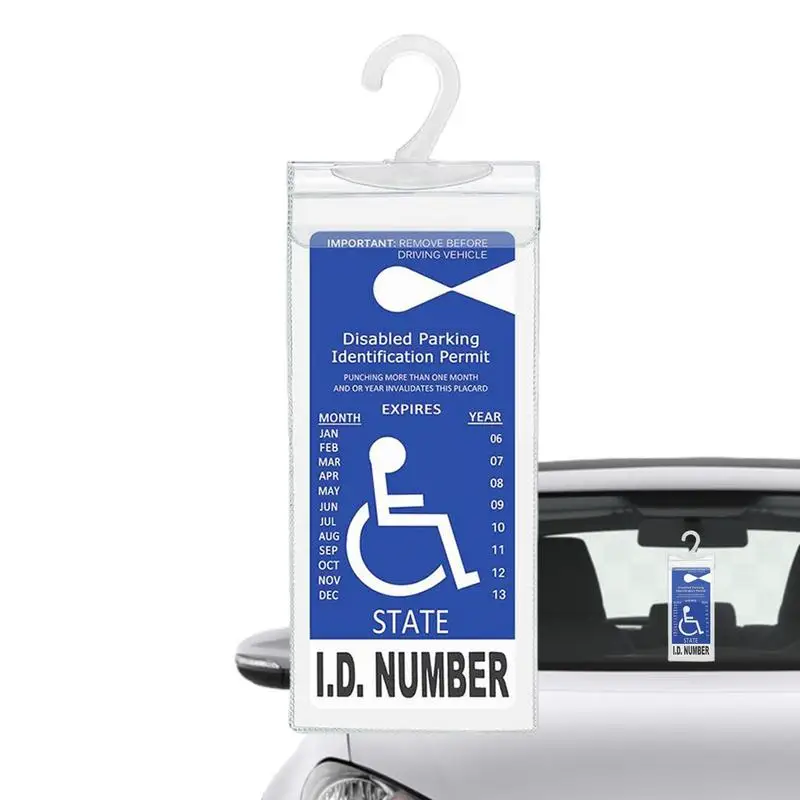 Handicap Parking Placard Holder For Disability Parking Handicap Permit Holder Storage Organizer Protection Station Permit Cover