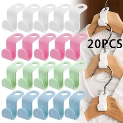 Mini Hanger for Wardrobe, Cabides de conector, Economize espaço, Cascading Plastic, Casaco Organizador, Armazenamento de roupas, Casa