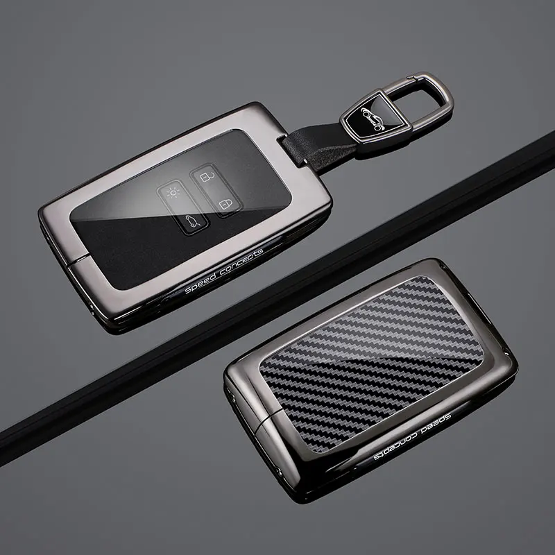 Zinc Alloy Car Key Case Cover For Renault Koleos Kadjar Scenic Megane Sandero Espace Clio Captur Kangoo Laguna Talisman Twingo
