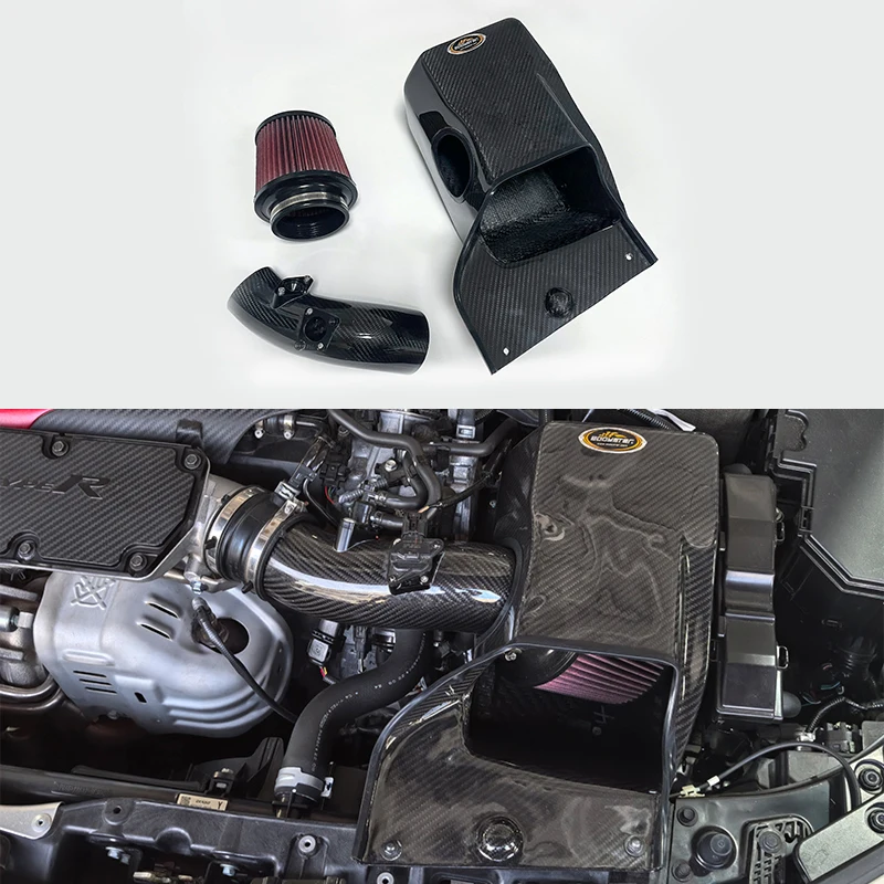 

EDDY High Performance Air Intake Dry Carbon Fiber Cold Air Intake With Pipe For Honda 11th Gen Civic Type R FL5 Air Box
