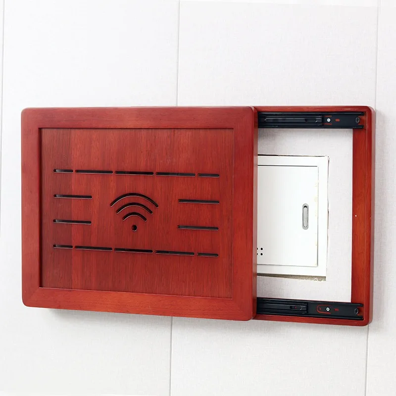 Pure solid wood meter box WIFI router shielding box empty switch hell shielding multimedia decorative