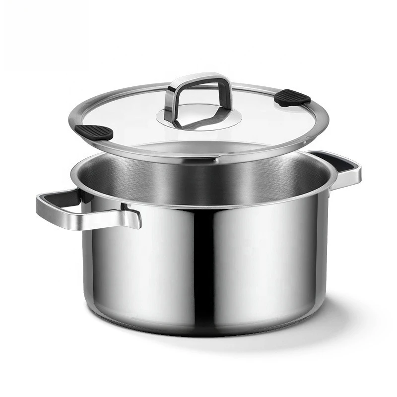 Classic triple stainless steel clay pot, gas stove, non-stick pot, large soup pot