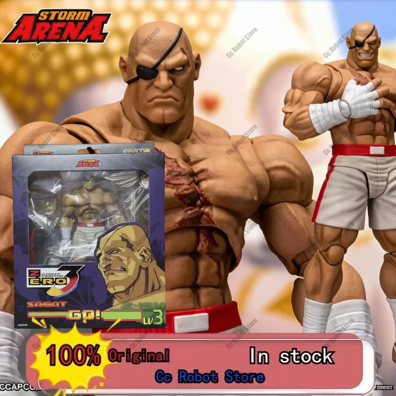 Figura de Anime 100% Original, Storm Collectibles, Storm Arena, Street Fighter Alpha 3, Sagat, Edición Limitada, 1/12, ...