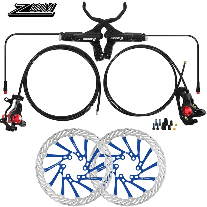 ZOOM HB-775E Elektrische Fiets Schijfrem Set 1100/1850mm E-Bike Hydraulische Remmen Set Elektrische Scooter Hydraulische Schijfrem