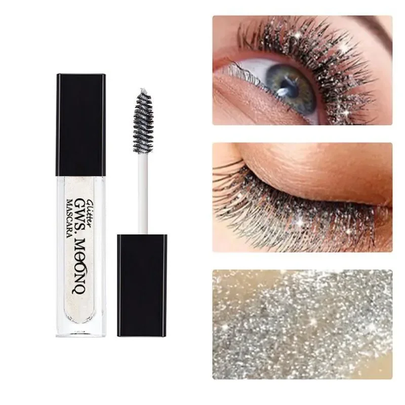 Sparkle Crushing Mascara Setting Primer Quick-drying Filming Sparkle Tear-eye Non-smudging Mascara