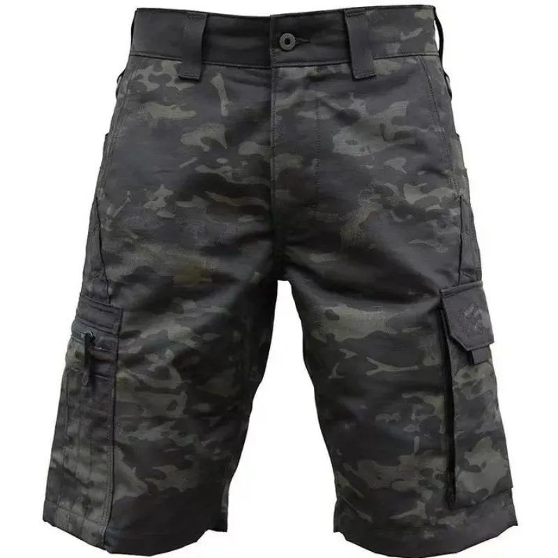 Men's Camouflage Tactical Shorts Quick Dry Waterproof Outdoor Cargo Shorts