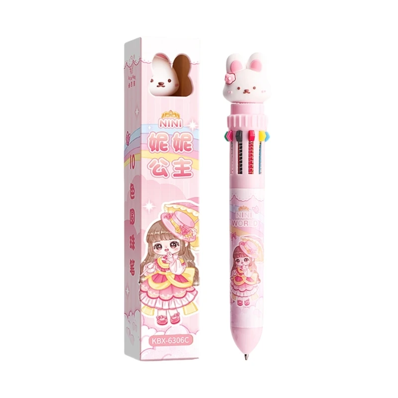 

10/12 Colors Ballpoint Pen 0.5mm Multicoloured Pen Back to School Pen