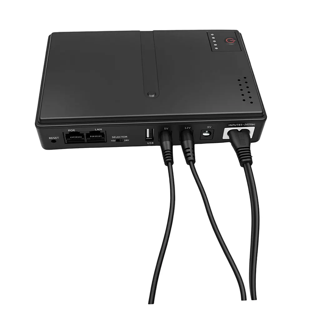 UPS-Batterie-Backup 18W Unterbrechungsfreie Stromversorgung 5V 9V 12V Router Optischer Cat Eingebauter Adapter Zuverlässige Notstromversorgung – Detail 9