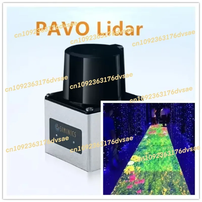 SIMINICS 10M TOF 실외 PAVO 라이다 센서 스캐너 레이더 벽면 지면 화면 인터랙티브 시스템 키트
