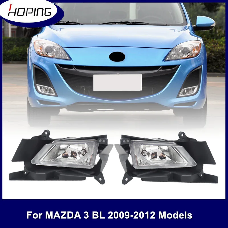 

Hoping 2PCS Front Bumper Fog Light Foglight For Mazda 3 BL M3 2008 2009 2010 2011 2012 Sedan Hatchback Foglamp