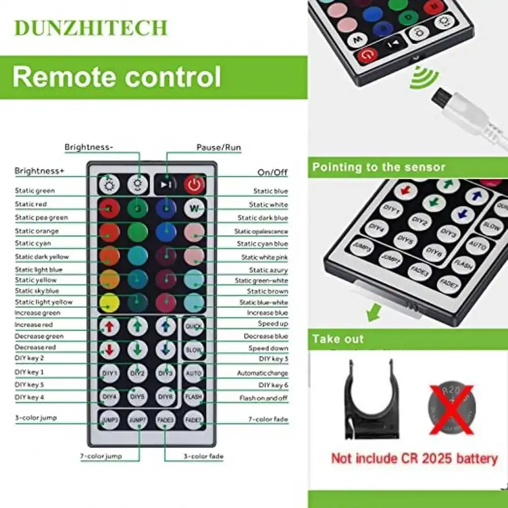 USB 3/24/44Keys LED RGB Controller DC 5V 12V IR Remote Controller for SMD 3528 5050 RGB LED Strip Lights