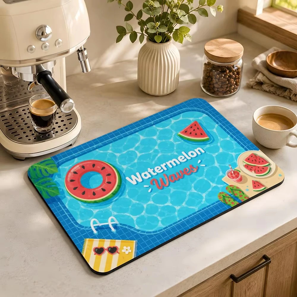 VIKAMA Minimalist Line Art Placemat, Waterproof Oil-Proof Table Mat, Heat Resistant Washable Dining Mat for Home Decor