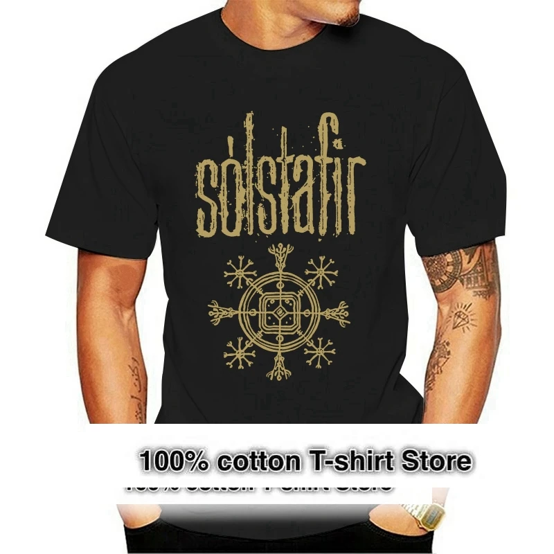 Solstafir Gold Logo Symbol Shirt S XXL T shirt Prog Black Metal Tshirt Official