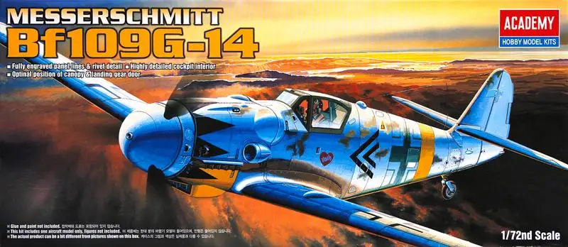 Academy 12454 1/72 Messerschmitt Bf 109G14 (Plastic model)