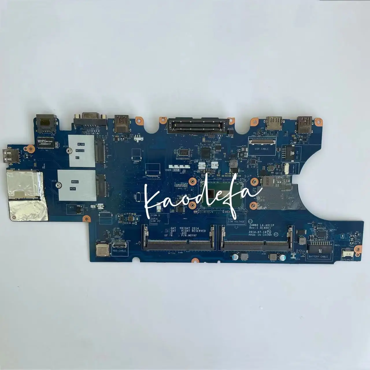 Imagem -03 - para Latitude Laptop Motherboard Cpu:i75600u Cn0k9d27 0k9d27 Mainboard 100 Teste ok Zam80 15 5550 E5550 La-a911p