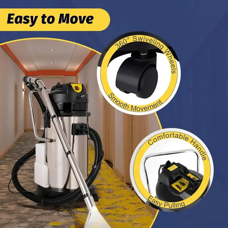 Carpet Cleaner Machine, 40 L Professional Carpet Cleaning Machine, Industrial Steam Cleaner Deep Rug Cleaner Washing