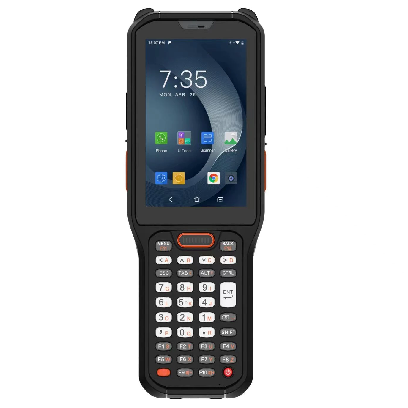 2026 Industrial Logoistics 4.0 Inch Android 4G PDA RT40 with Super Torch NFC Barcode Scanner IP68 GPS WIFI Rugged PDA