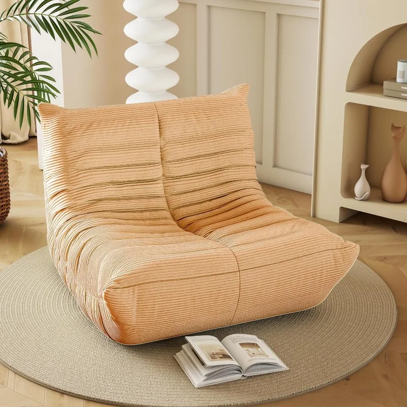 

Bean Bag Chair, Lazy Floor Sofa Couch for Adults and Kids, Fireside Chair with Ergonomic Design, Memory Foam Lounge Chair