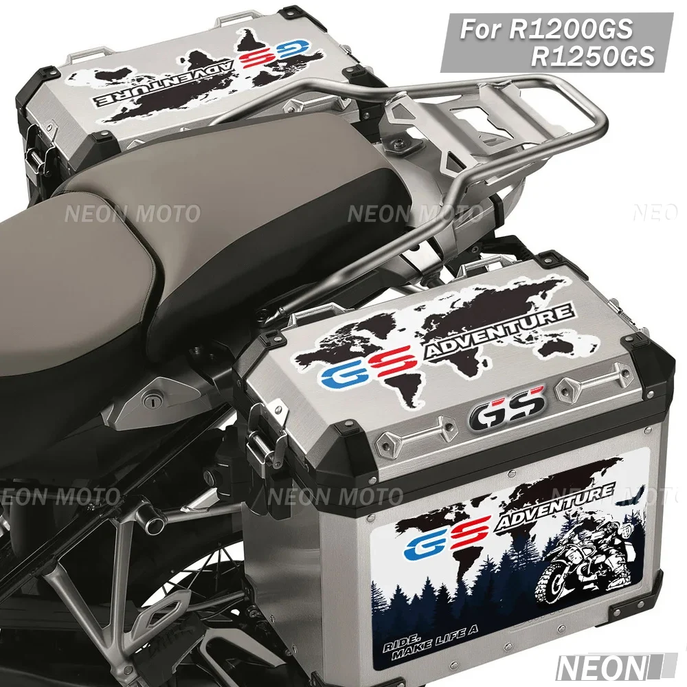 

For R1200GS R1250GS GSA LC Adventure ADV Motorcycles Stickers Side Trunk Luggage Aluminium Case decorative protection Decals